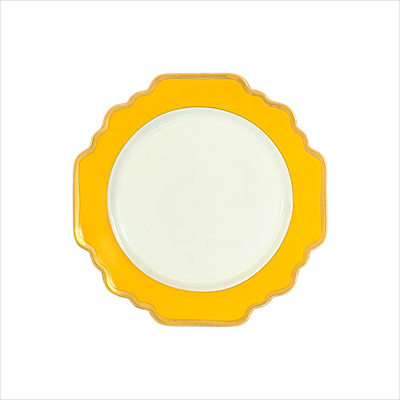 Teller flach 21cm _Sunflower dunkelgelb__top